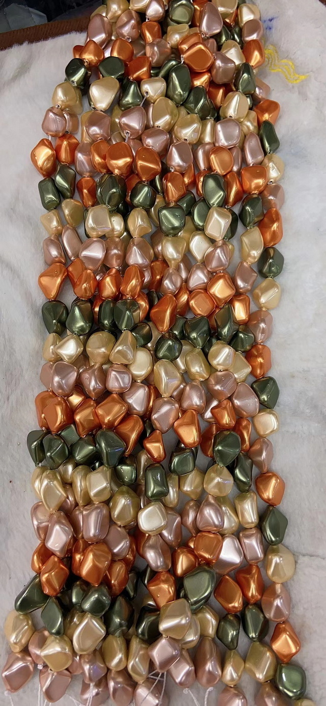 Mix color shell pearl beads 2022-9-19-009